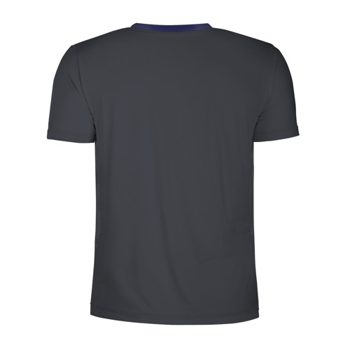 Мужская футболка 3D спортивная с принтом Радужная Голова Льва, вид сзади #1