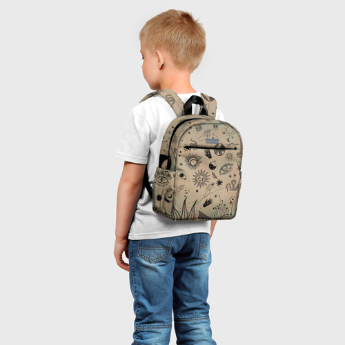 Детский рюкзак 3D с принтом Эзотерика, фото на моделе #1