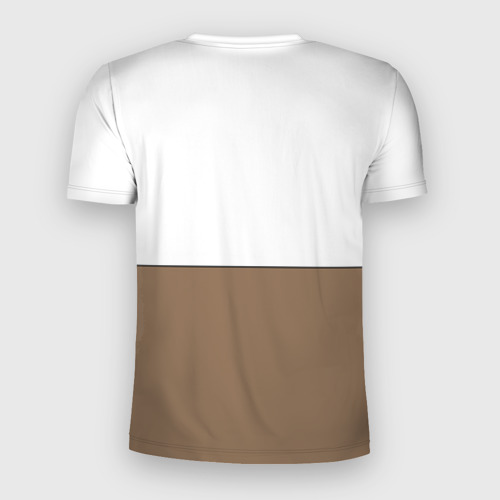 Мужская футболка 3D Slim с принтом Грустный Щенок Бигля, вид сзади #1