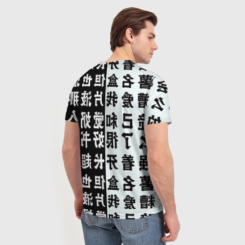 Мужская футболка 3D с принтом Канао Демон Клинок рассекающий демонов, вид сзади #2