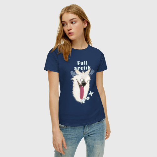 Женская футболка хлопок с принтом Полный Писец, фото на моделе #1
