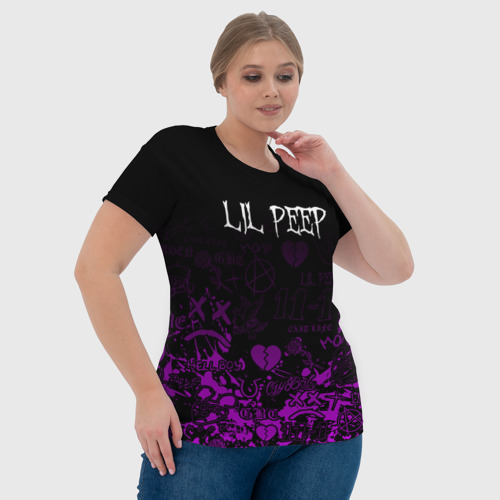 Женская футболка 3D с принтом Lil Peep лил пип, фото #4