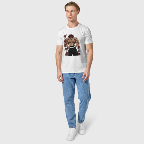 Мужская футболка хлопок с принтом Ярость Юджиро, вид сбоку #3