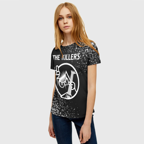 Женская футболка 3D с принтом The Killers - КОТ - Краска, фото на моделе #1