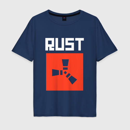 Мужская футболка хлопок Oversize с принтом Rust FS, вид спереди #2