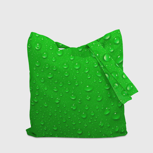 Шоппер Зеленый фон с росой 🎒 – купить в интернет-магазине