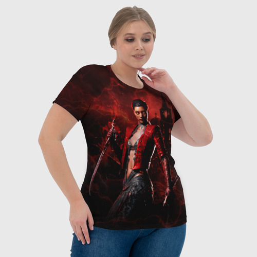 Женская футболка 3D с принтом Vampire Bloodhunt, фото #4