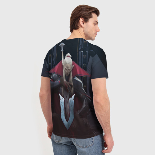 Мужская футболка 3D с принтом V Rising, вид сзади #2