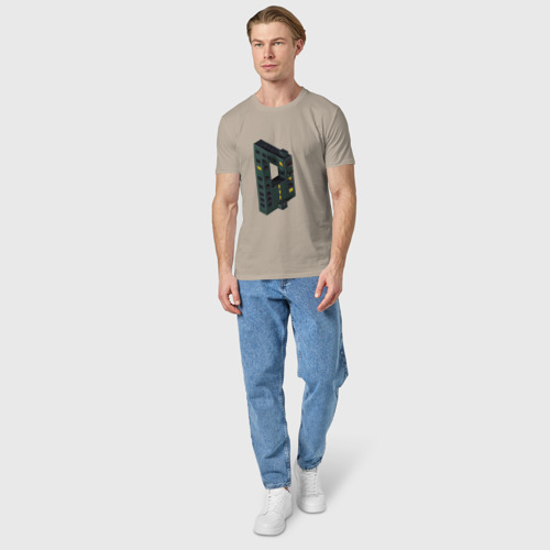 Мужская футболка хлопок с принтом Невозможная брежневка, вид сбоку #3