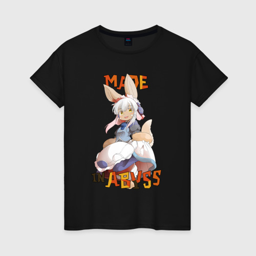 Женская футболка хлопок с принтом Nanachi abyss, вид спереди #2