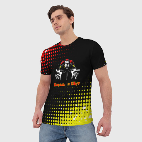 Мужская футболка 3D с принтом Король и шут Абстракция, фото на моделе #1