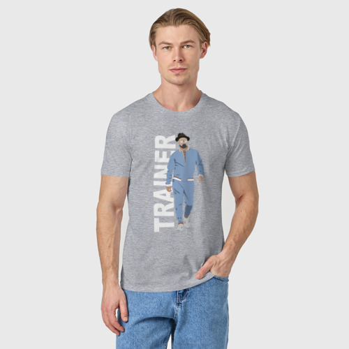 Мужская футболка хлопок с принтом Тренер Джентельменов, фото на моделе #1