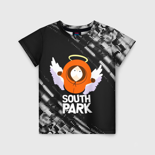 Детская футболка 3D с принтом Южный Парк - Кенни Kenny ангел, вид спереди #2