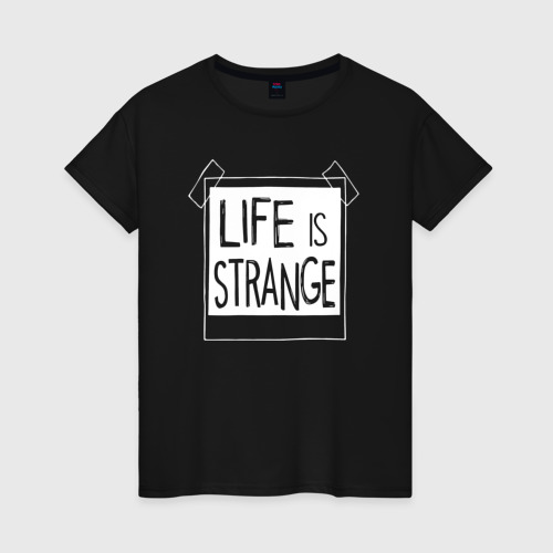 Женская футболка хлопок с принтом Life Is Strange - games, вид спереди #2