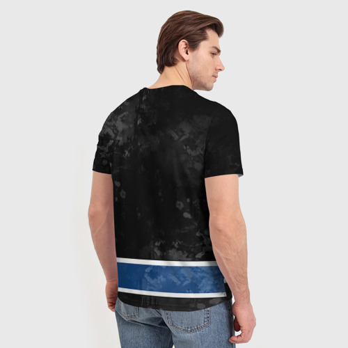 Мужская футболка 3D с принтом Colorado Avalanche Колорадо Эвеланш Маскот, вид сзади #2