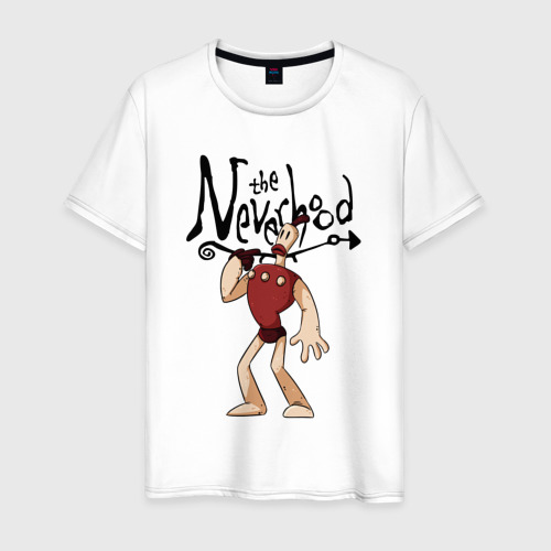 Мужская футболка хлопок с принтом The neverhood - Klaymen, вид спереди #2