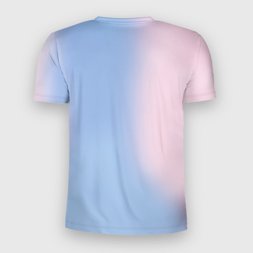 Мужская футболка 3D Slim с принтом Коми-сан (У Коми проблемы с общением), вид сзади #1