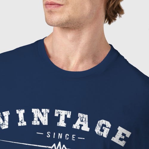 Мужская футболка хлопок с принтом Винтаж 1969 года, оригинальные запчасти, выдержанный до совершенства, фото #4