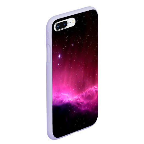 Чехол для iPhone 7Plus/8 Plus матовый с принтом Night Nebula, вид сбоку #3