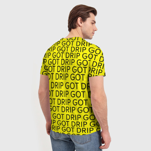 Мужская футболка 3D с принтом I got a drip, вид сзади #2