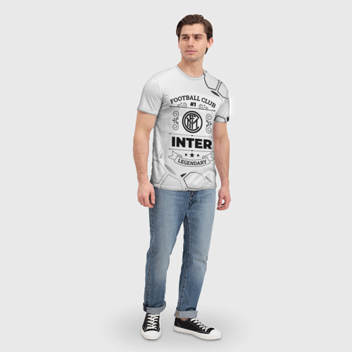 Мужская футболка 3D с принтом Inter Football Club Number 1 Legendary, вид сбоку #3