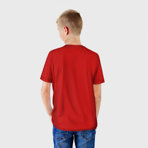 Детская футболка 3D с принтом Монреаль Канадиенс Форма, вид сзади #2