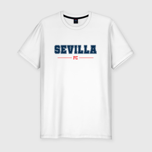 Мужская футболка хлопок Slim с принтом Sevilla FC Classic, вид спереди #2