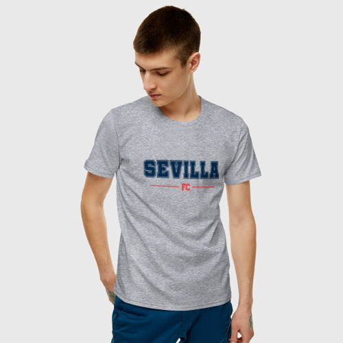 Мужская футболка с принтом Sevilla FC Classic, фото на моделе #1
