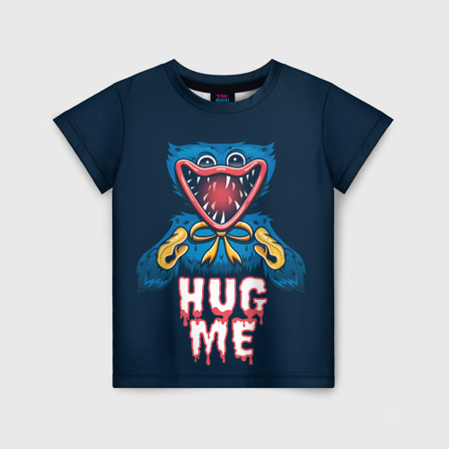 Детская футболка 3D с принтом Хаги Ваги/обними меня, вид спереди #2