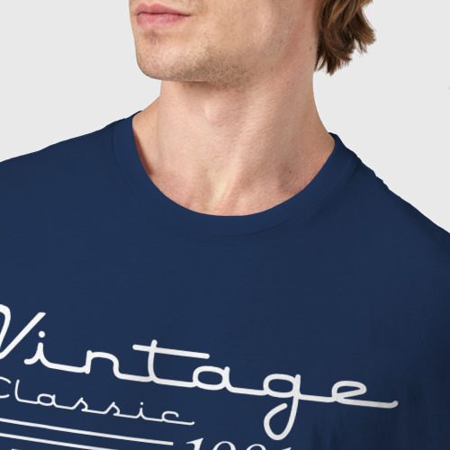 Мужская футболка хлопок с принтом Винтажная классика 1981, фото #4