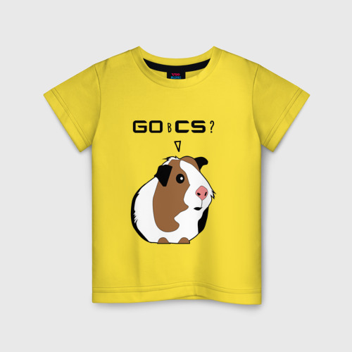 Детская футболка хлопок с принтом Типичный геймер CS:GO, вид спереди #2