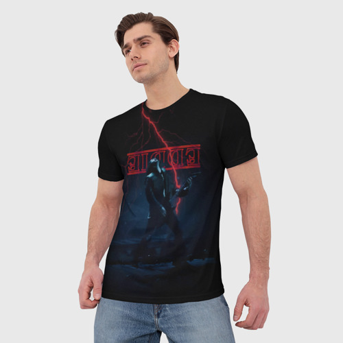 Мужская 3D футболка с принтом EDDIE MUNSON STRANGER THINGS, фото на моделе #1
