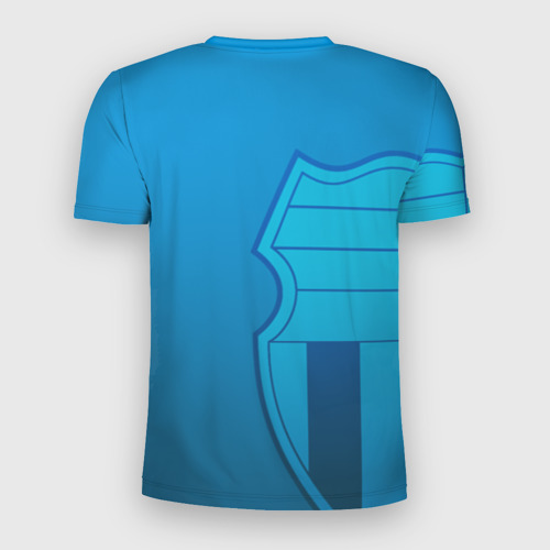 Мужская футболка 3D Slim с принтом Волгоград - ФК Ротор, вид сзади #1