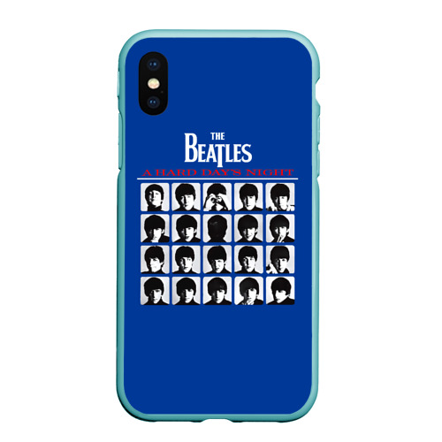 Чехол для iPhone XS Max матовый с принтом The Beatles - A Hard Day's Night, вид спереди #2
