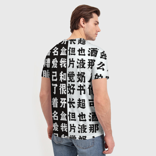 Мужская 3D футболка с принтом Мисато Кацураги AHEGAO EVA, вид сзади #2