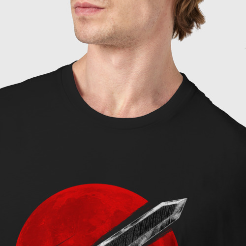 Мужская футболка хлопок с принтом Guts the Black Swordsman, фото #4