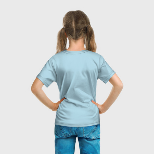 Детская футболка 3D с принтом Рег и Фапута из аниме Made in Abyss, вид сзади #2