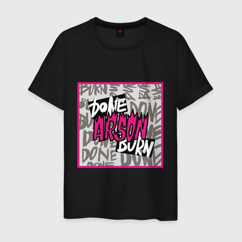 Мужская футболка с принтом Arson j-hope BTS, вид спереди #2