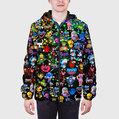 Мужская куртка 3D с принтом Персонажи из разных игр, вид сбоку #3