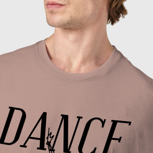 Мужская футболка хлопок с принтом Dance Go Go, фото #4