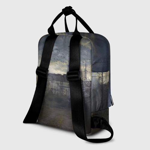 Женский рюкзак 3D с принтом STALKER Саркофаг, вид сзади #1