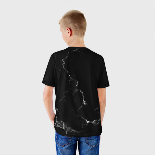 Детская футболка 3D с принтом Обидеть Диму может каждый, не каждый может убежать, вид сзади #2