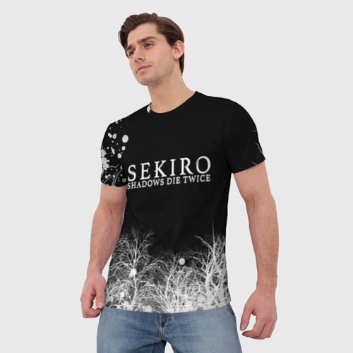 Мужская футболка 3D с принтом Sekiro арт, фото на моделе #1