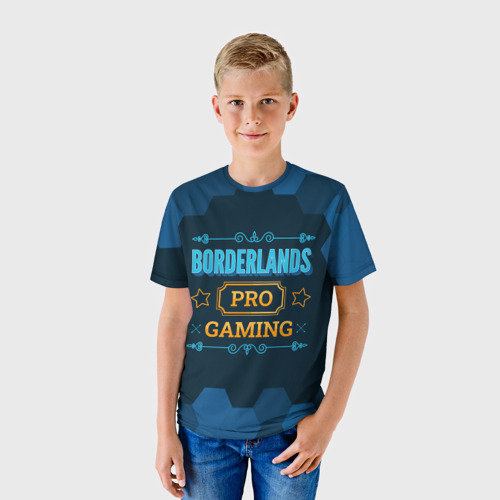 Детская 3D футболка с принтом Игра Borderlands: pro gaming, фото на моделе #1