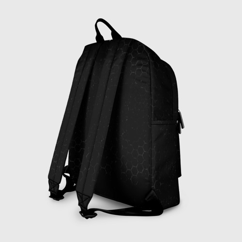 Рюкзак 3D с принтом Bayer 04 sport на темном фоне: символ, надпись, вид сзади #1