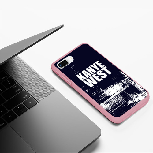 Чехол для iPhone 7Plus/8 Plus матовый с принтом Kanye west - краска, фото #5