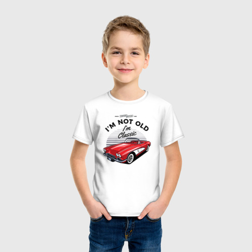 Детская футболка хлопок Старая красная машина 👕 – купить в  интернет-магазине