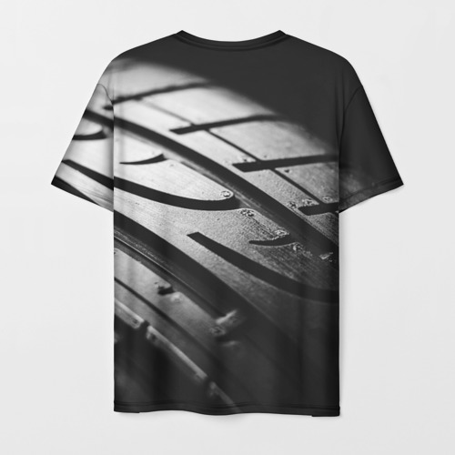 Мужская футболка 3D с принтом Formula 1 - Dark theme, вид сзади #1