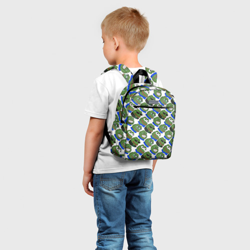 Детский рюкзак 3D с принтом Эмоции Пепе, фото на моделе #1