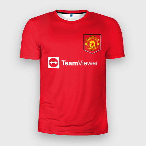 Мужская футболка 3D Slim с принтом Каземиро Манчестер Юнайтед форма 2022/2023, вид спереди #2